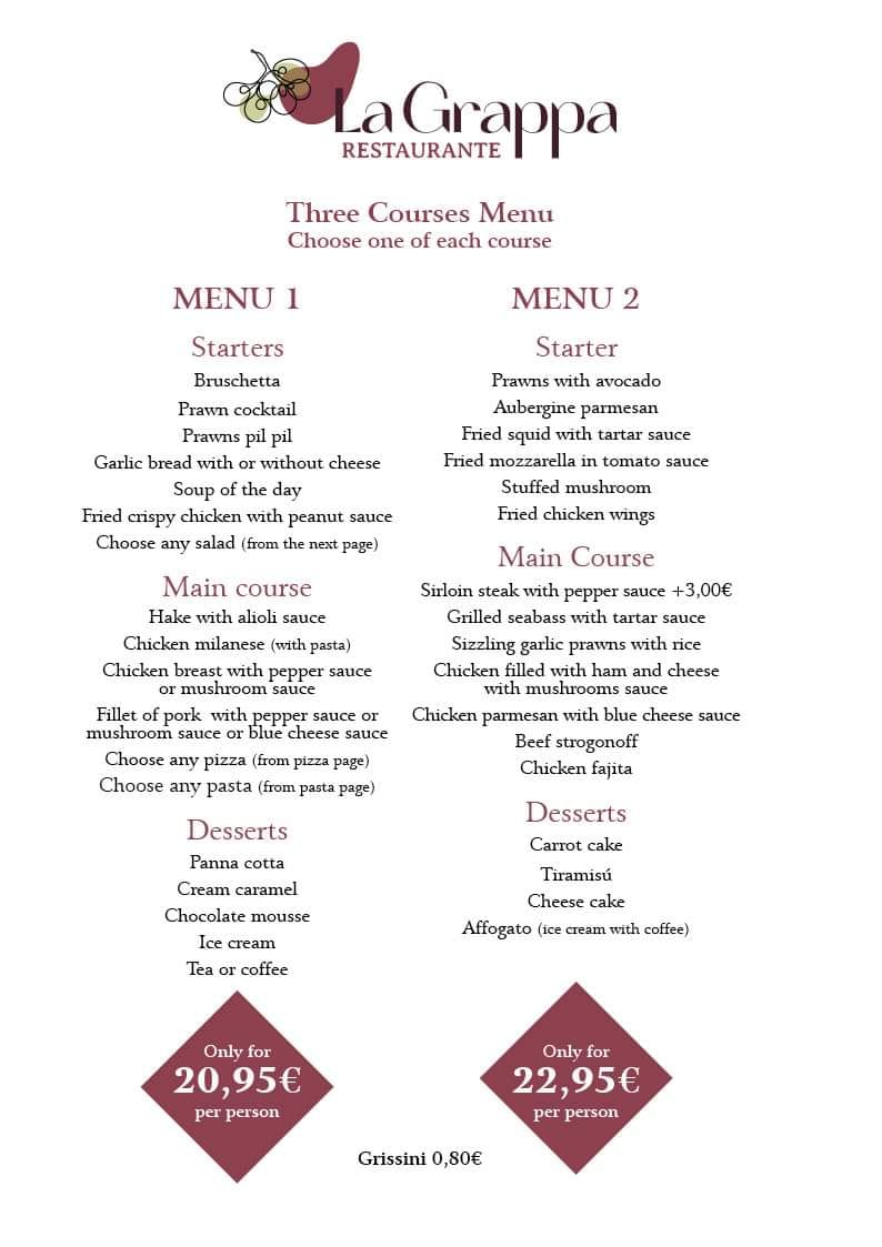 La Grappa - Our new #menu ... 🍛👨🏼‍🍳