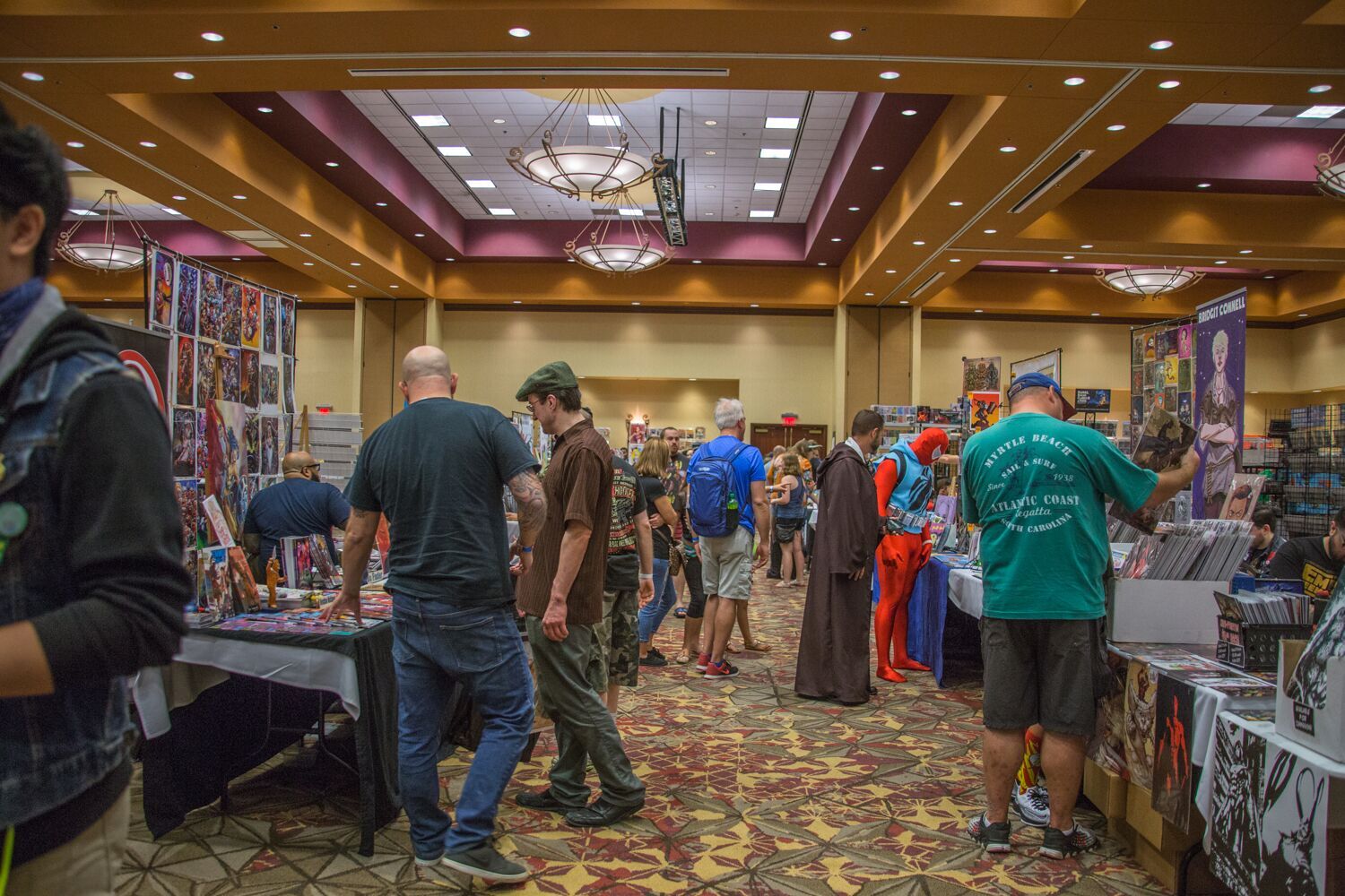 ARTIST ALLEY A-B Chris McJunkin C Bill Raup D Vindicated E Rey Nicholes F Nicole Kurtz G Michelle Altenkirch H EB Spider I Gene Shanks J John Burgin K Amy Mad Munchkin
