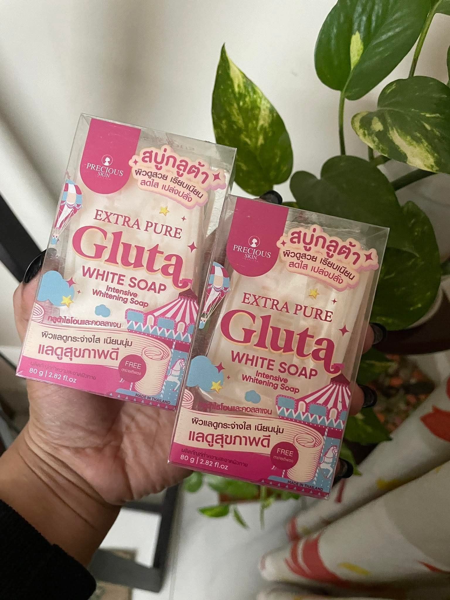 gluta glutathione pure soap Jhonaly brightening cleanser with collagen ghk-cu cancer effect on Flavor:Watermelon Caribbean skincare