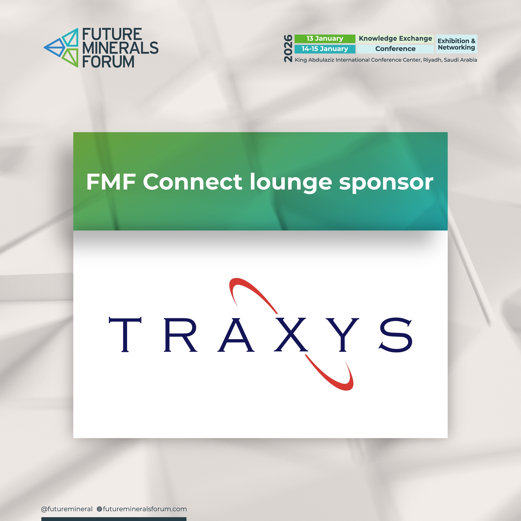 Future - We are pleased to welcome Traxys as the FMF Connect Lounge ...