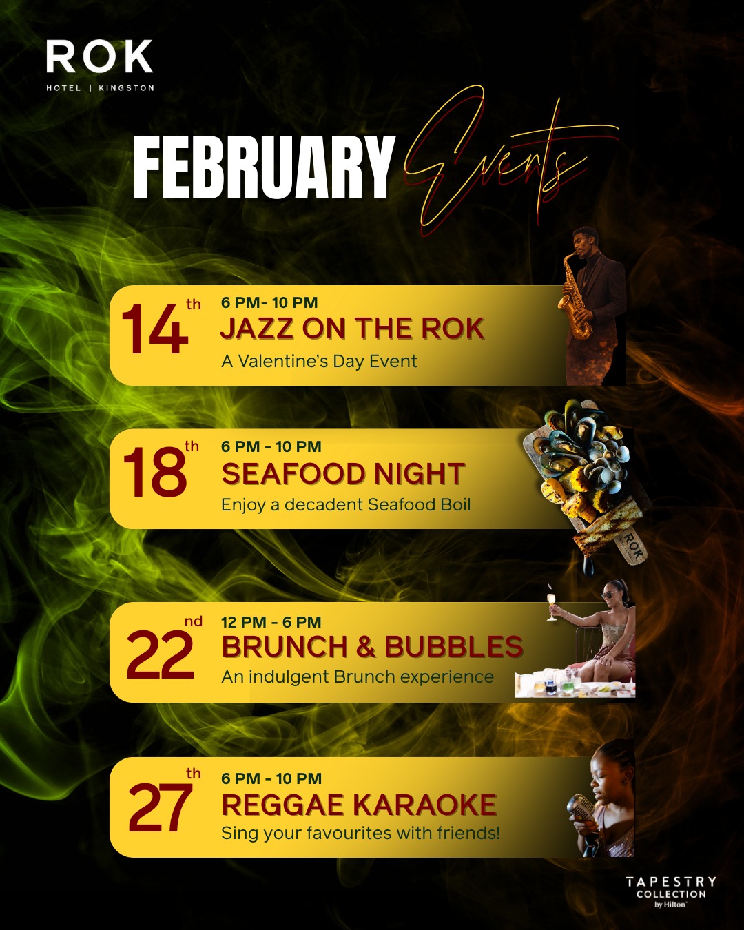 ROK - February at ROK is officially booked A month of live music ...