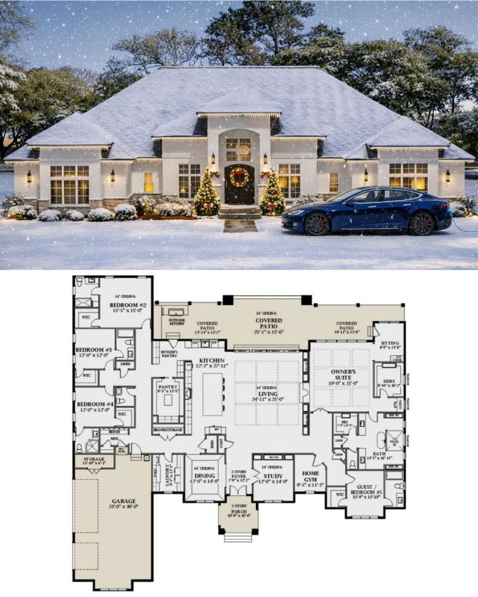 Industrial Farmhouse Open Concept Floor Plan Spacious Modern Farmhouse