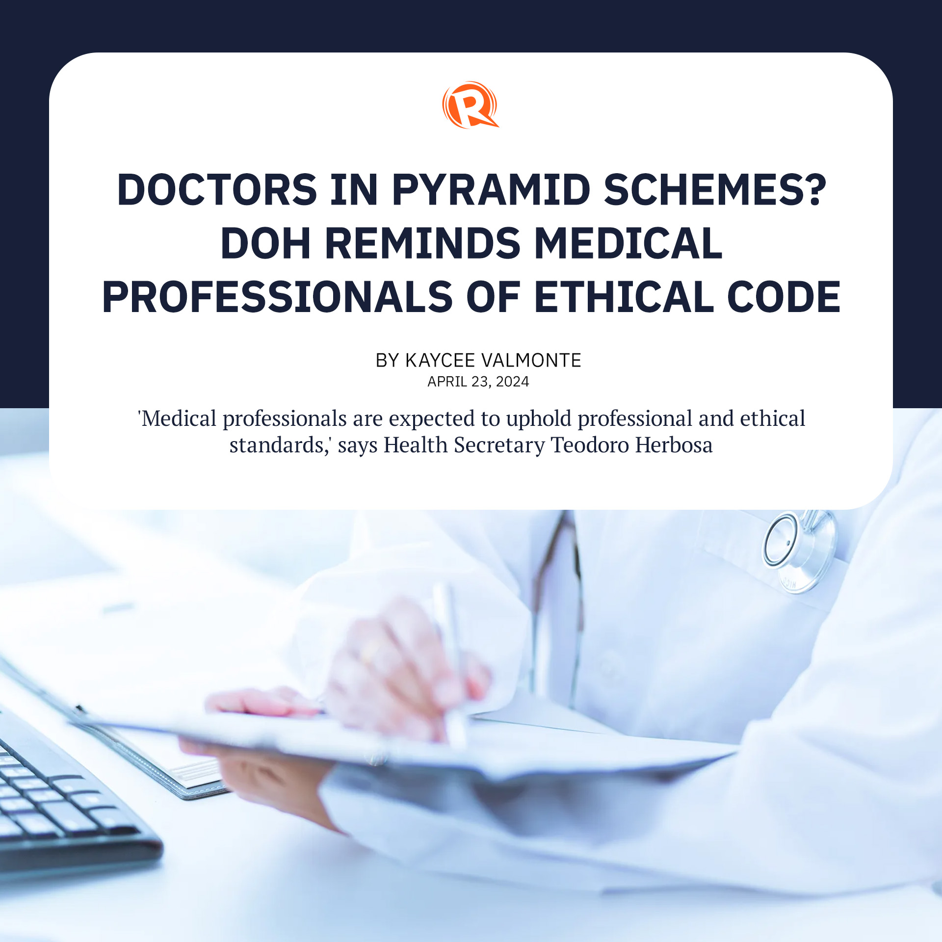 Rappler - The Department of Health (DOH) emphasized the...