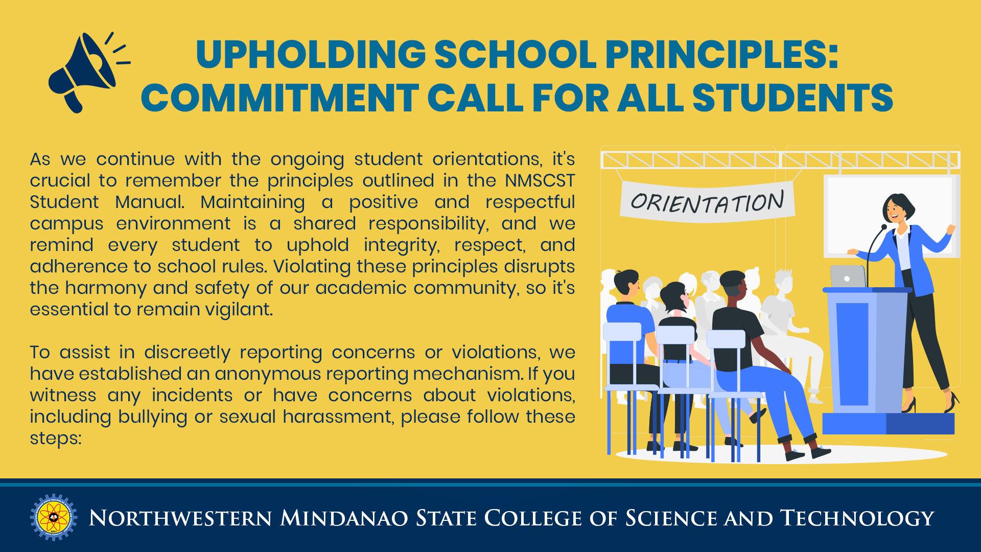 📣 *Upholding School Principles: Commitment Call for All Students* 📣 As ...