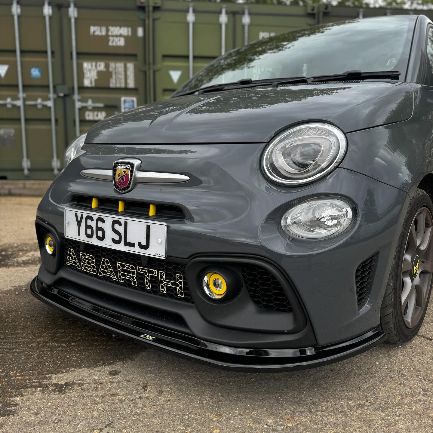 FIAT 500 Rear Diffuser - Carbon Fiber -Dual Exit - New 595 Style - EU Model - Italian Flag Combo