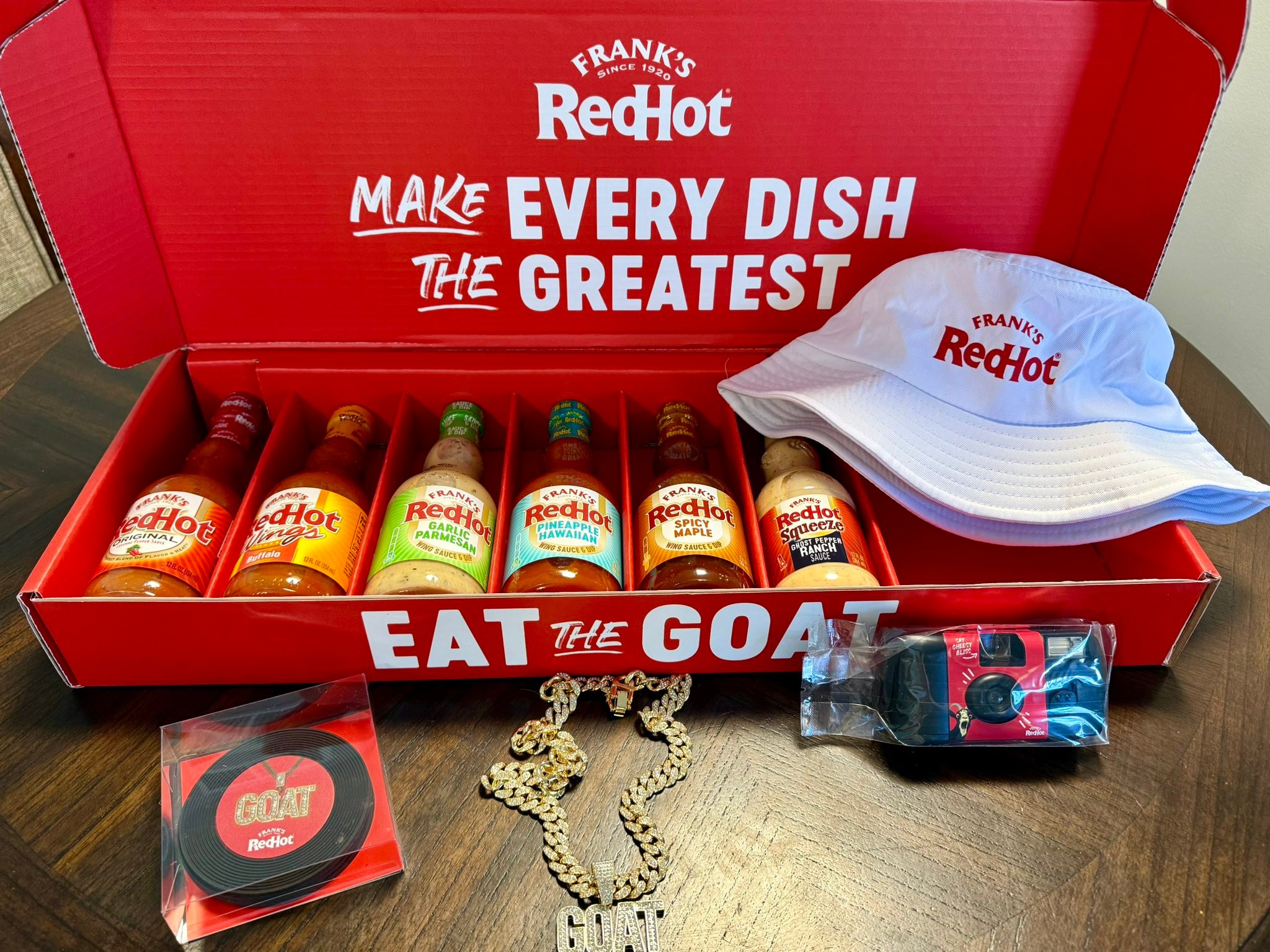 Check out this amazing PR box that Frank's RedHot sent me! 🤩 I