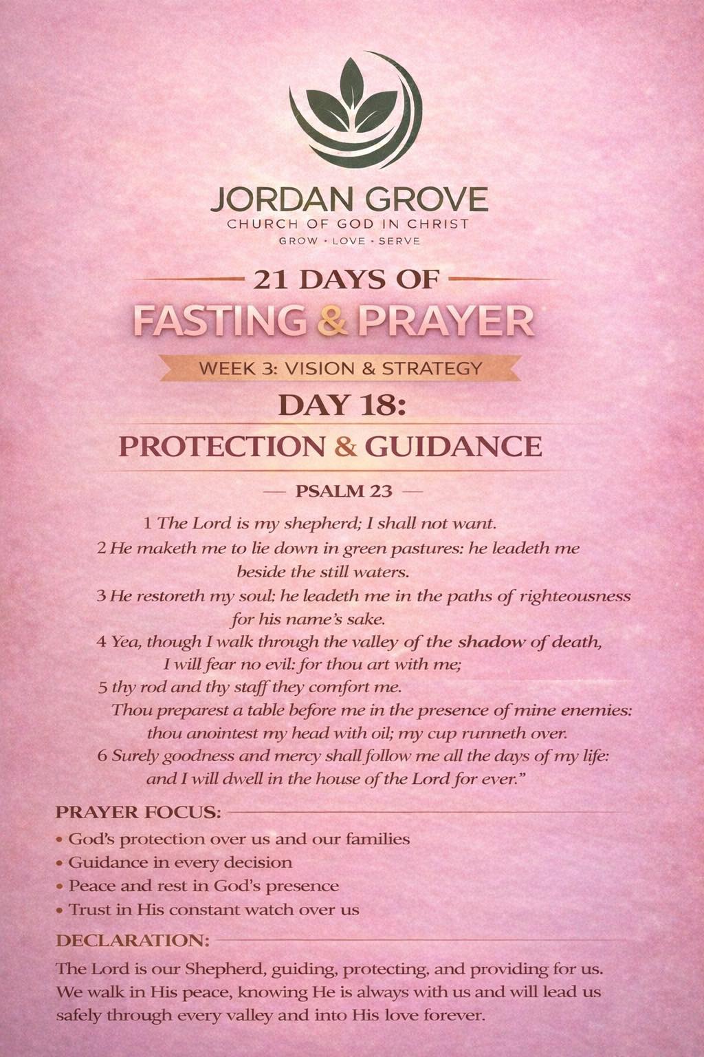 Jordan - Day 18 | 21 Days of Fasting & Prayer Protection & Guidance 🛡️🐑 ...