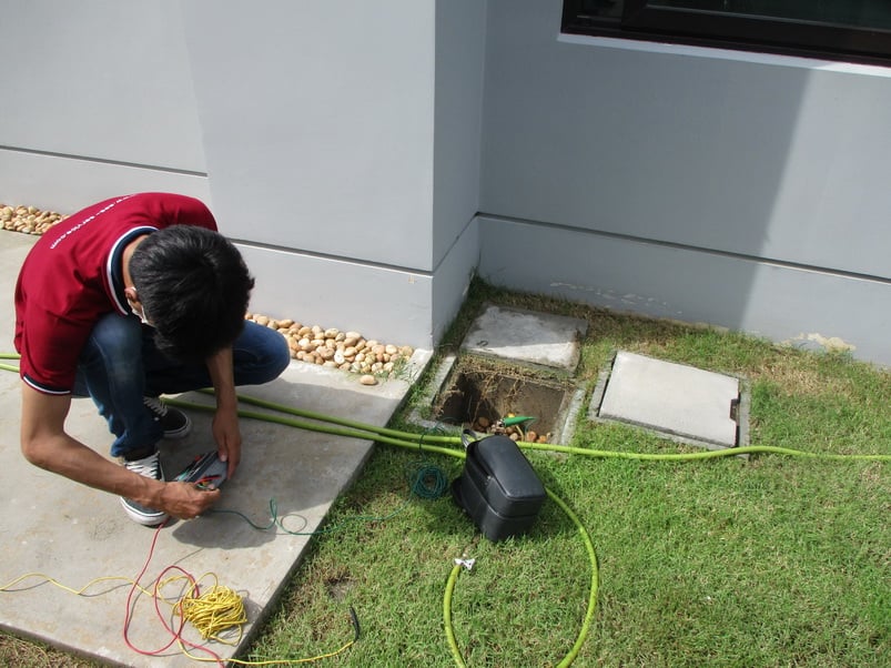 👷👷👷ตรวจสอบระบบสายดิน แท่งกราวนด์ของบ้าน Earth/Ground Rod Testing ...