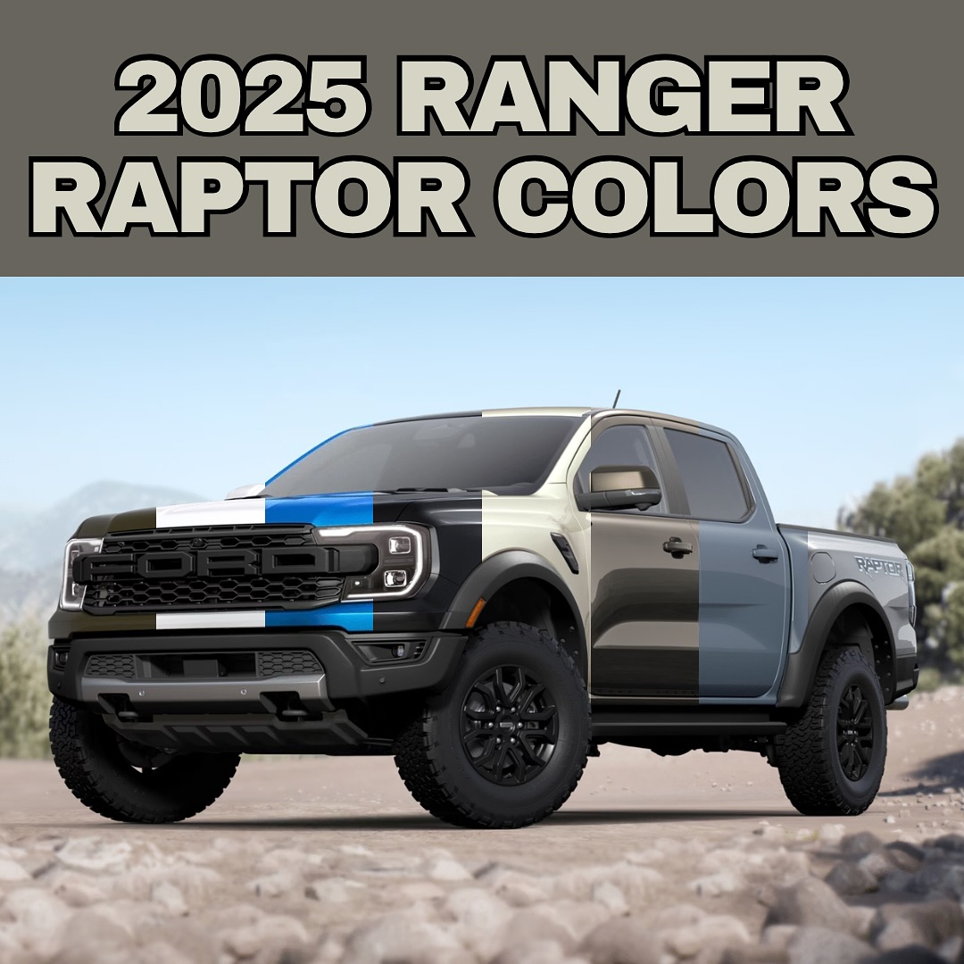 Cody Mathes - 2025 Ranger Raptor Colors. Which would you... | Facebook
