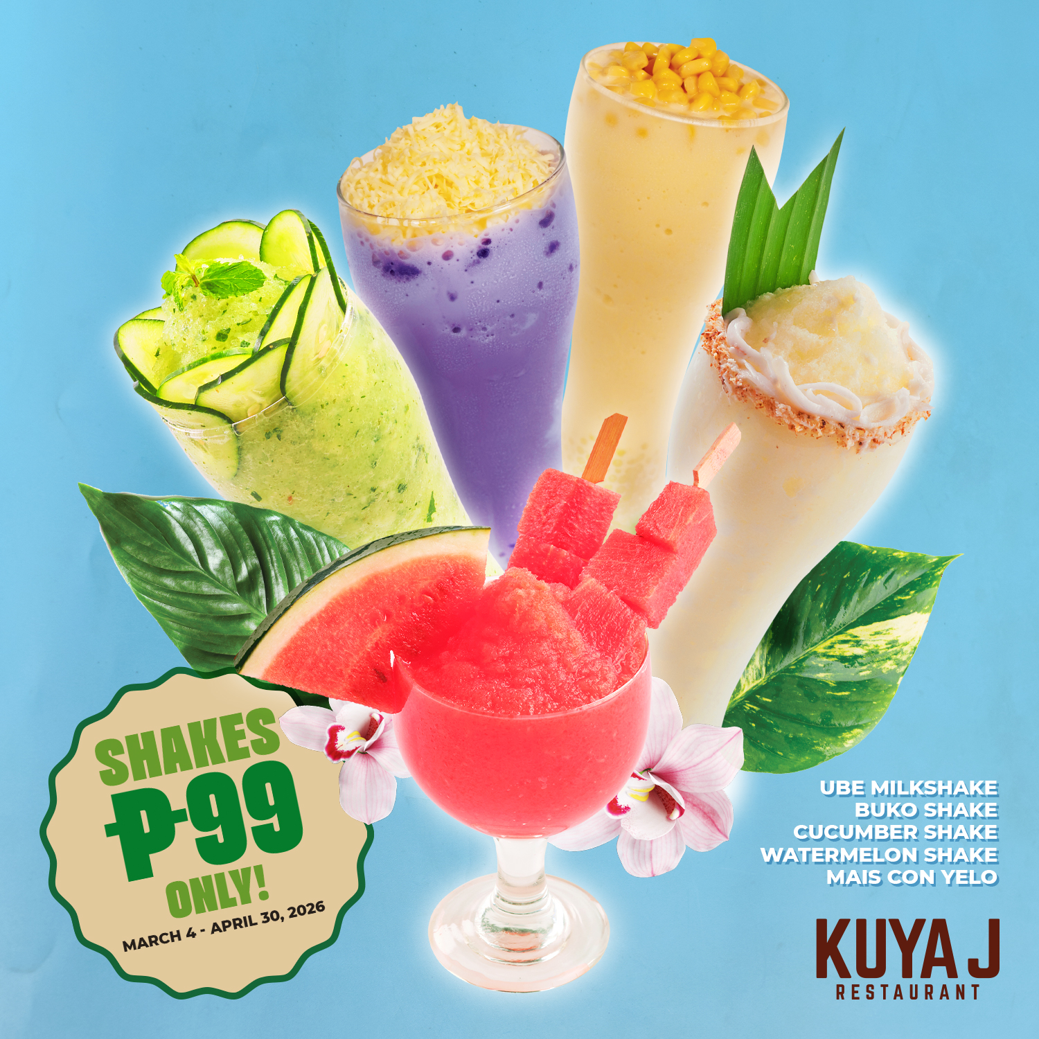 ☀️Shake off the summer heat with Kuya... - Kuya J Restaurant | Facebook
