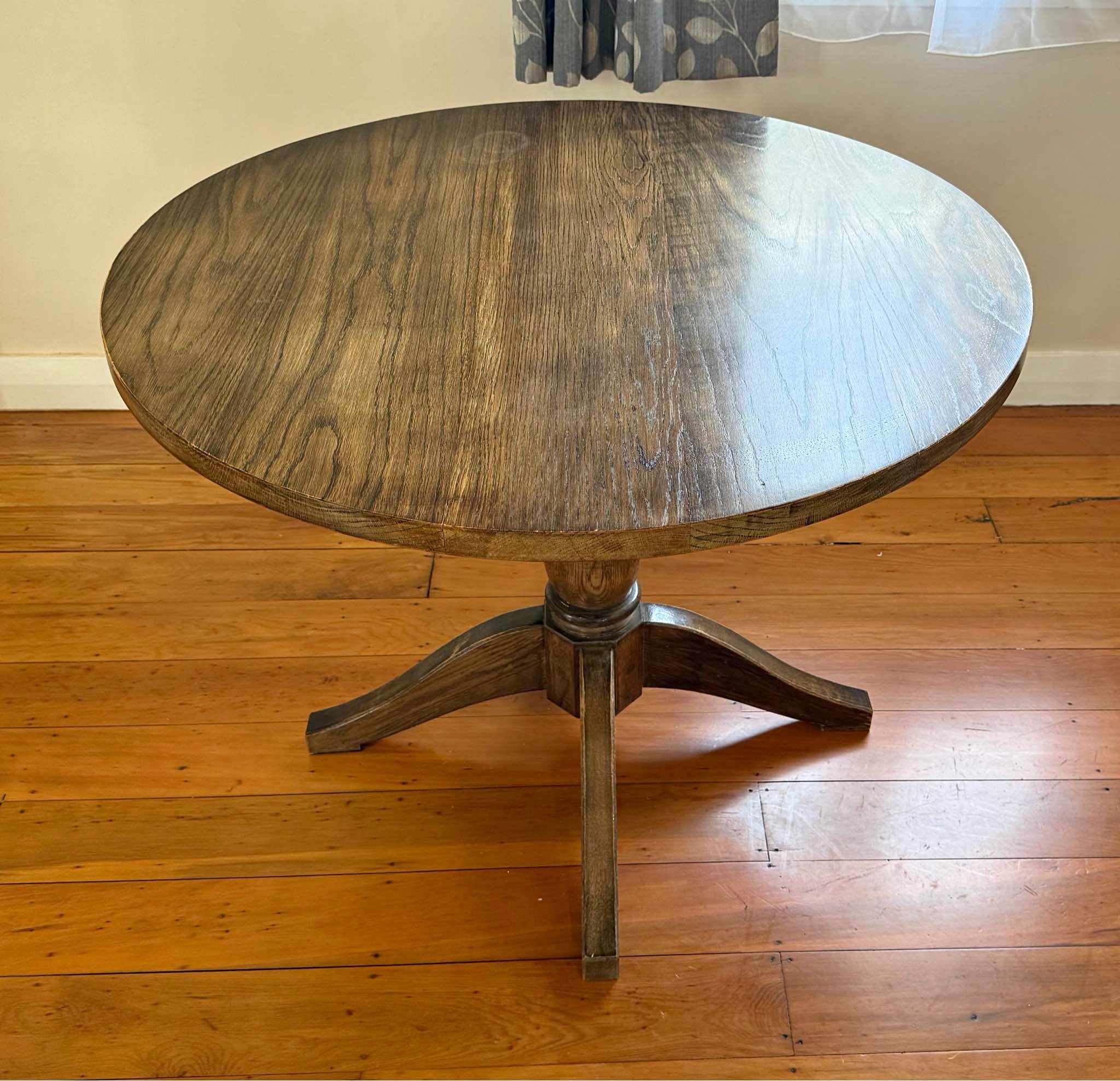 Solid wood dining table - 1m diameter - Dining Tables - Wellington, New ...