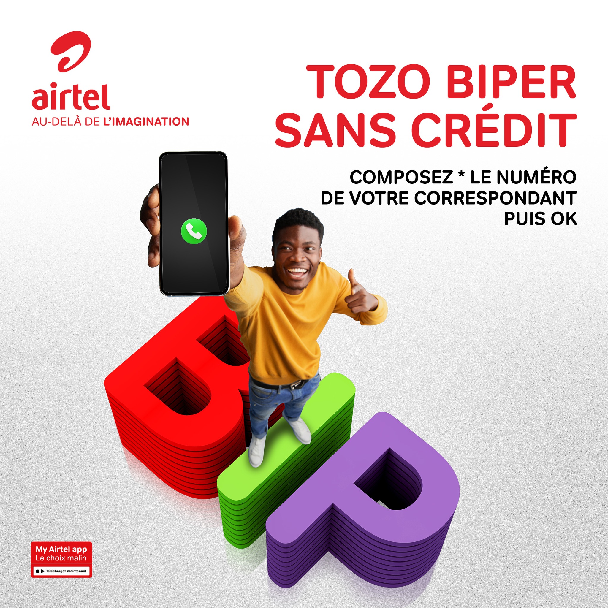 Airtel RDC - Même sans unités, restez connectés ! Avec Airtel, vous ...