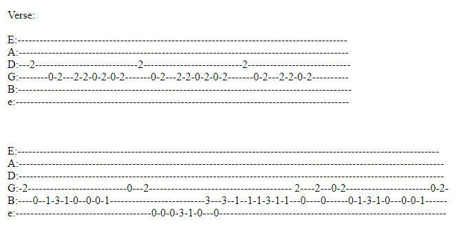 SL Guitar Tabs