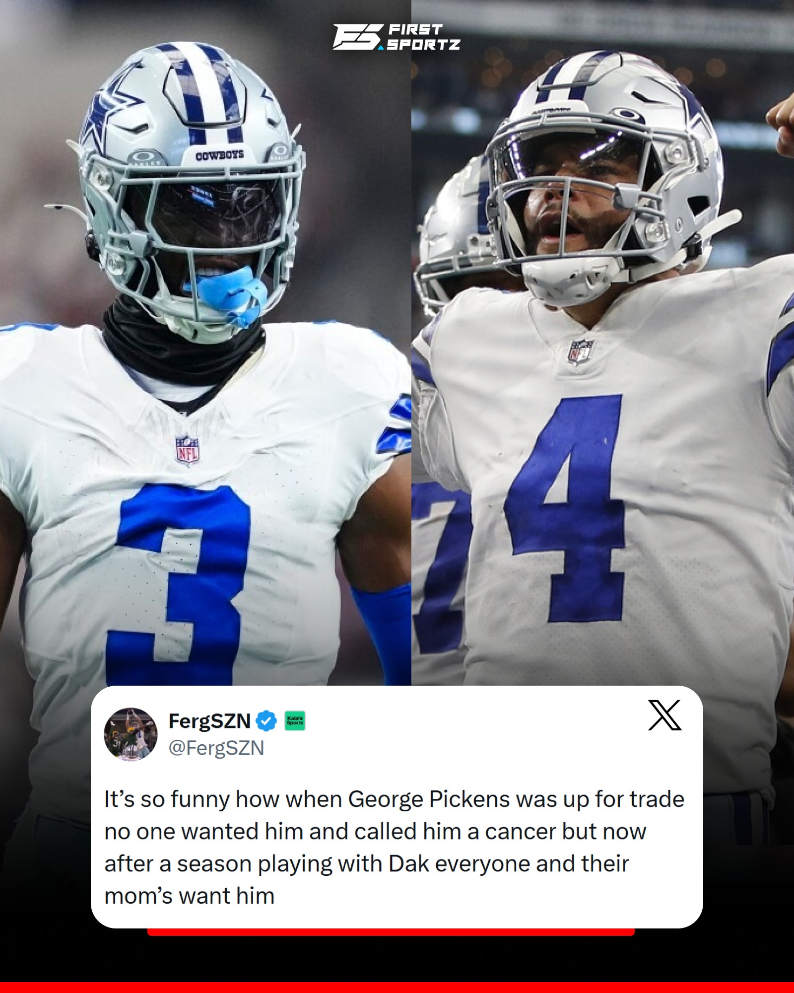 Dallas - Funny how narratives change fast in the NFL 😏 When George ...