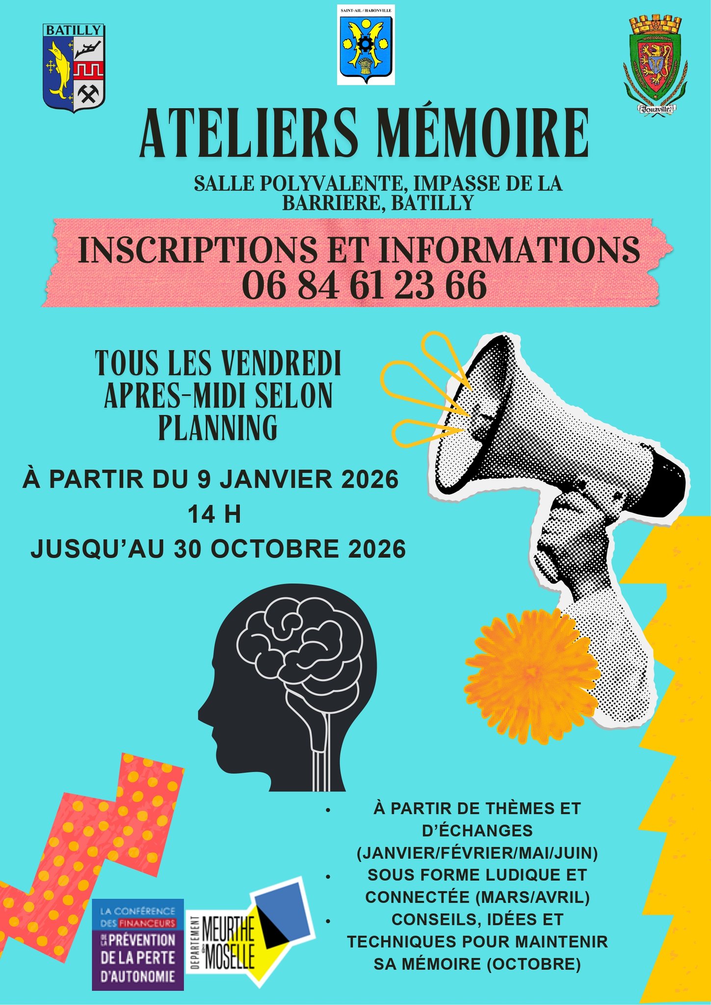 Mairie - 🧠 ATELIERS MÉMOIRE – Batilly 🧠 Envie de stimuler votre mémoire ...