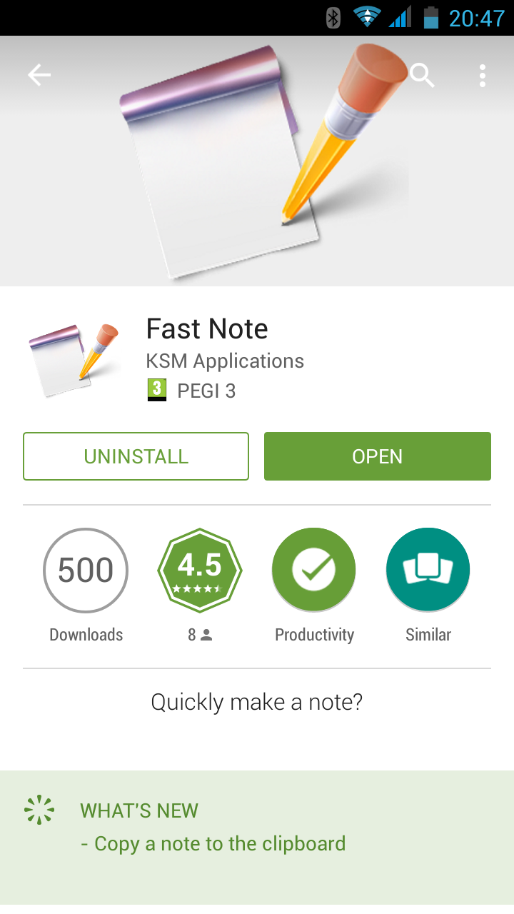 Fast Note