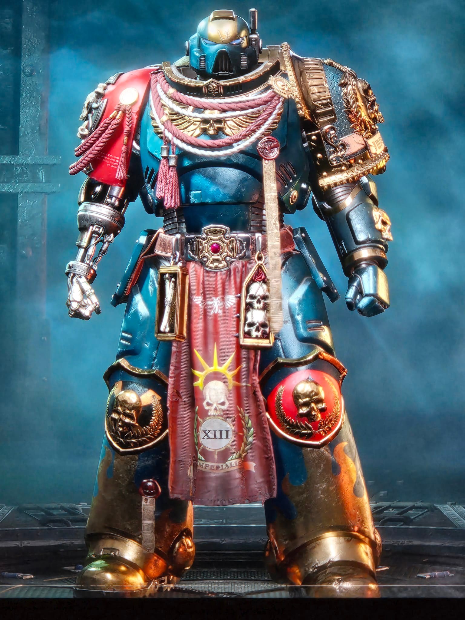 Showing off my Warhammer 40k chapter master and home brew liberators