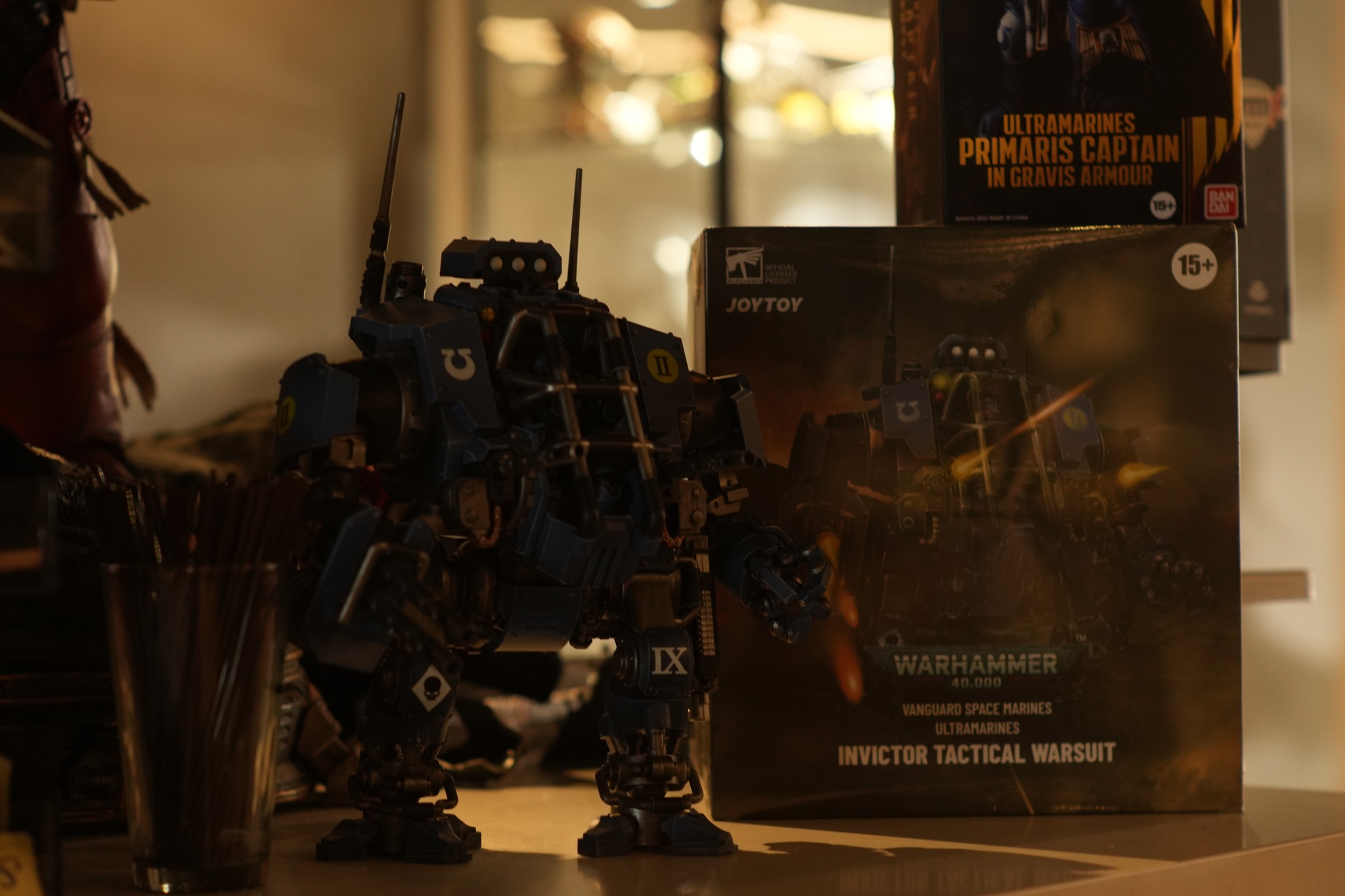 JoyToy Invictor tactical warsuits and Ultramarine Infiltrators in