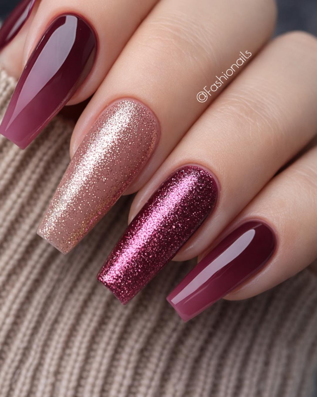FashioNails - Burgundy elegance 🍷 | Facebook