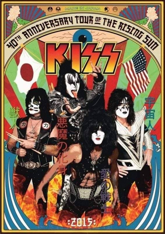 KISSTORY Feb. 23, 2015 - #KISS launched their 2015 Japanese tour