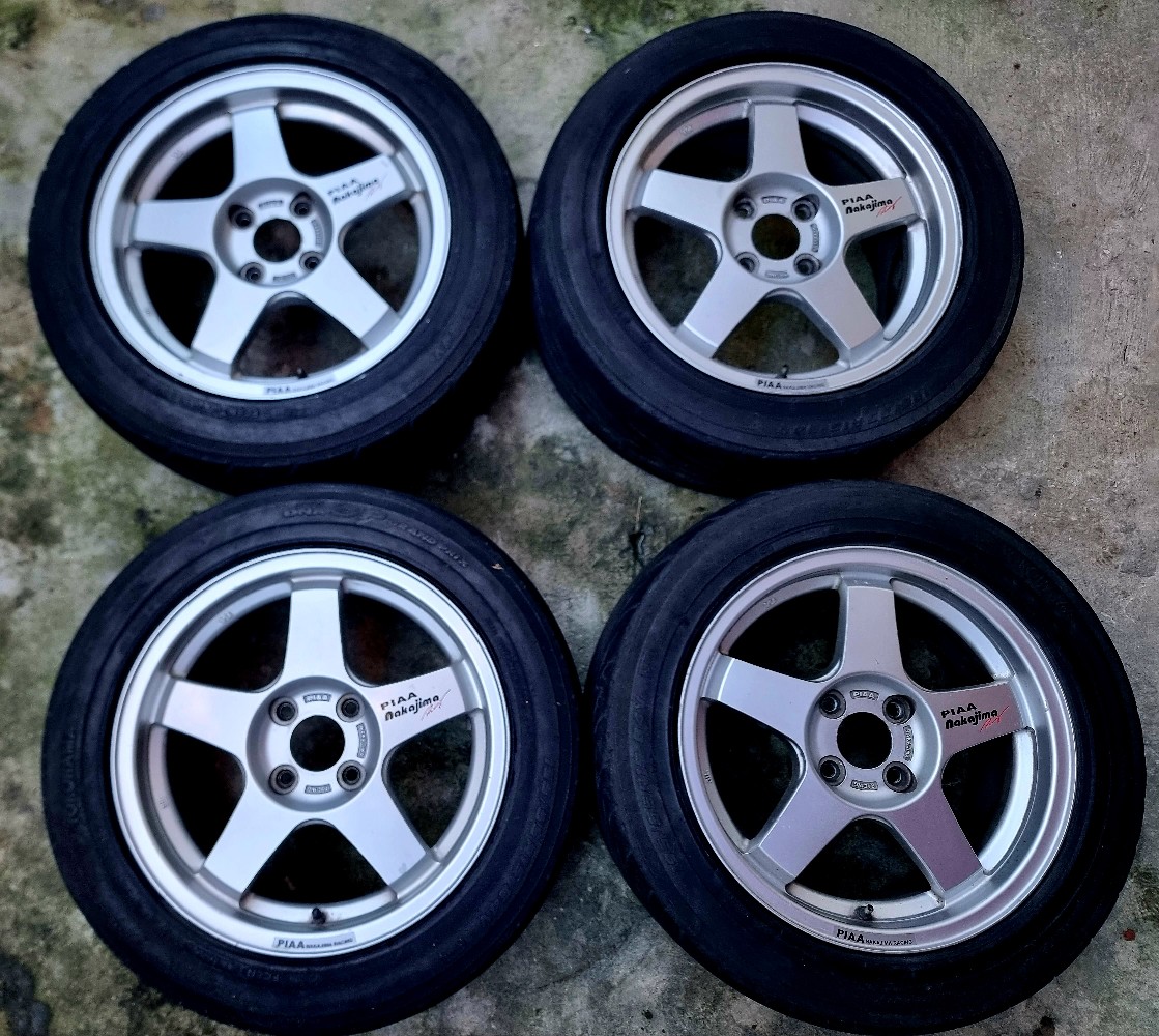 Orig PIAA Nakajima Racing wheels Great condition Fresh from japan 