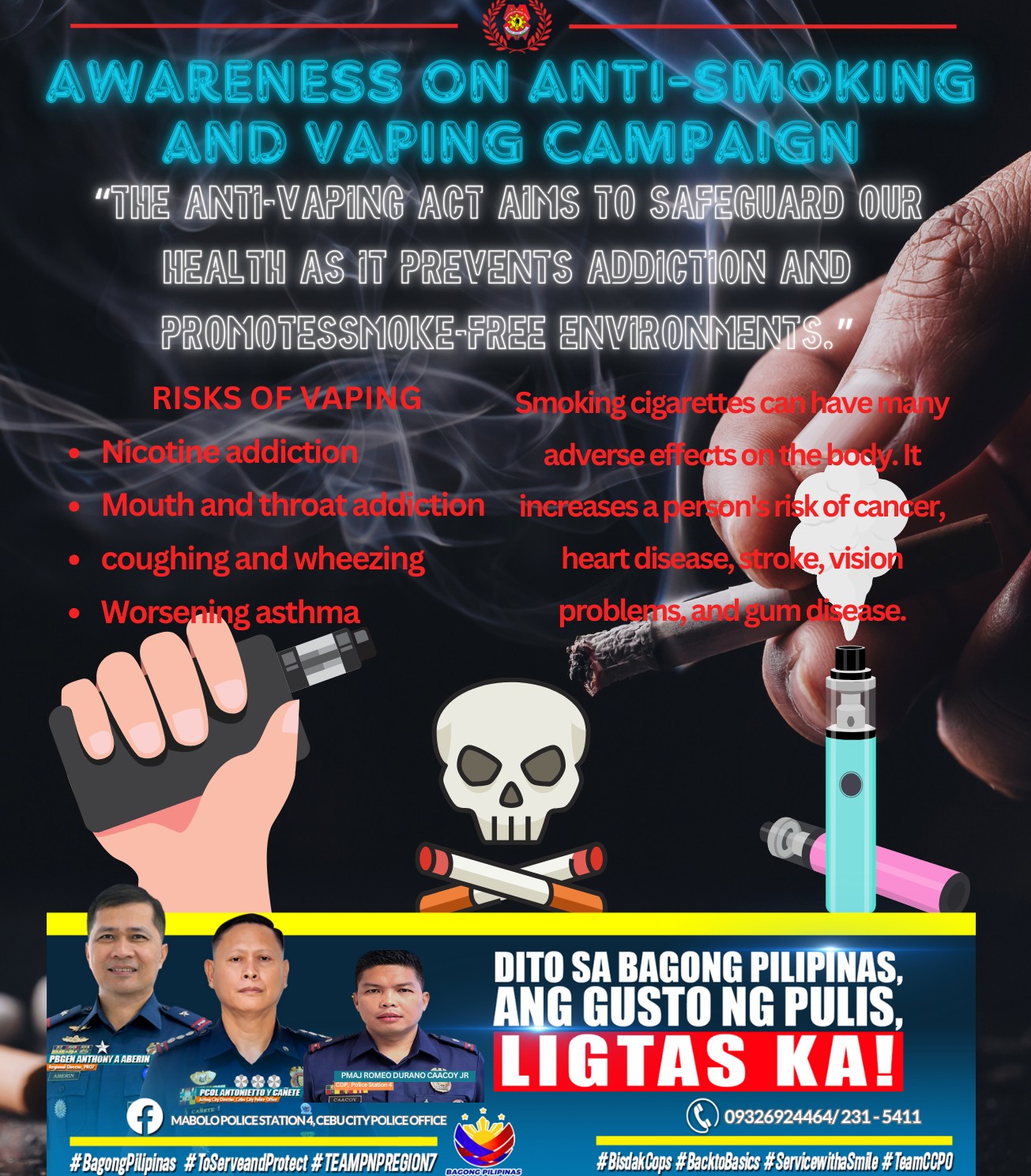 Mabolo - "Awareness on Anti-Smoking and Vaping Campaign" Smoking is the ...