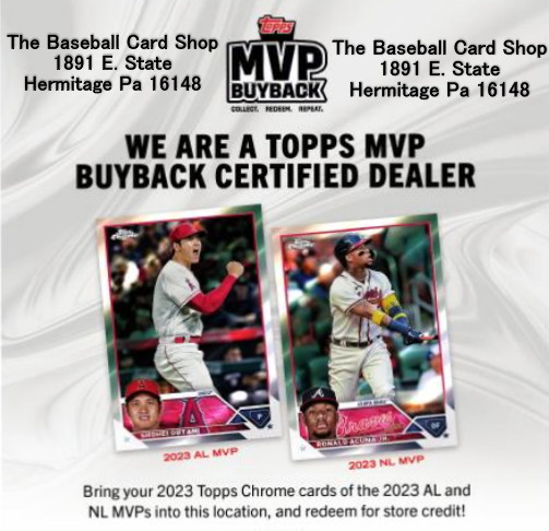 MVP buyback program for 2023 Topps Chrome cards
