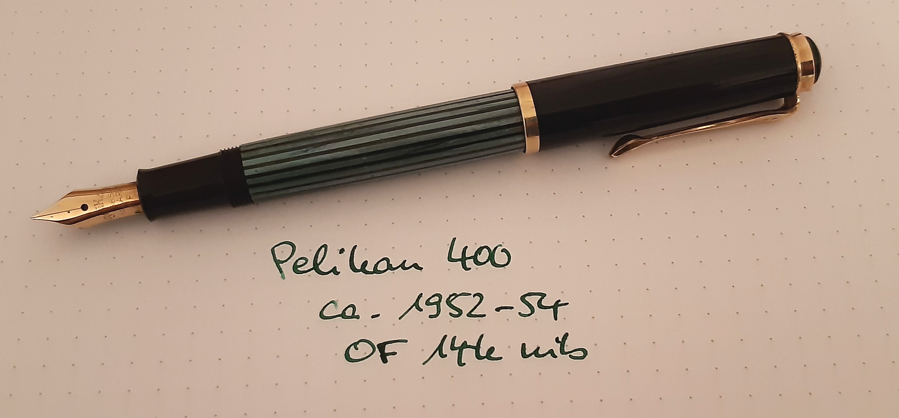 Vintage 1950s Pelikan 400 fountain pen found at flea market