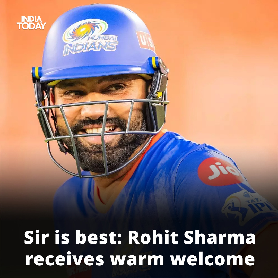 India Today - Rohit Sharma received loud cheers from fans...