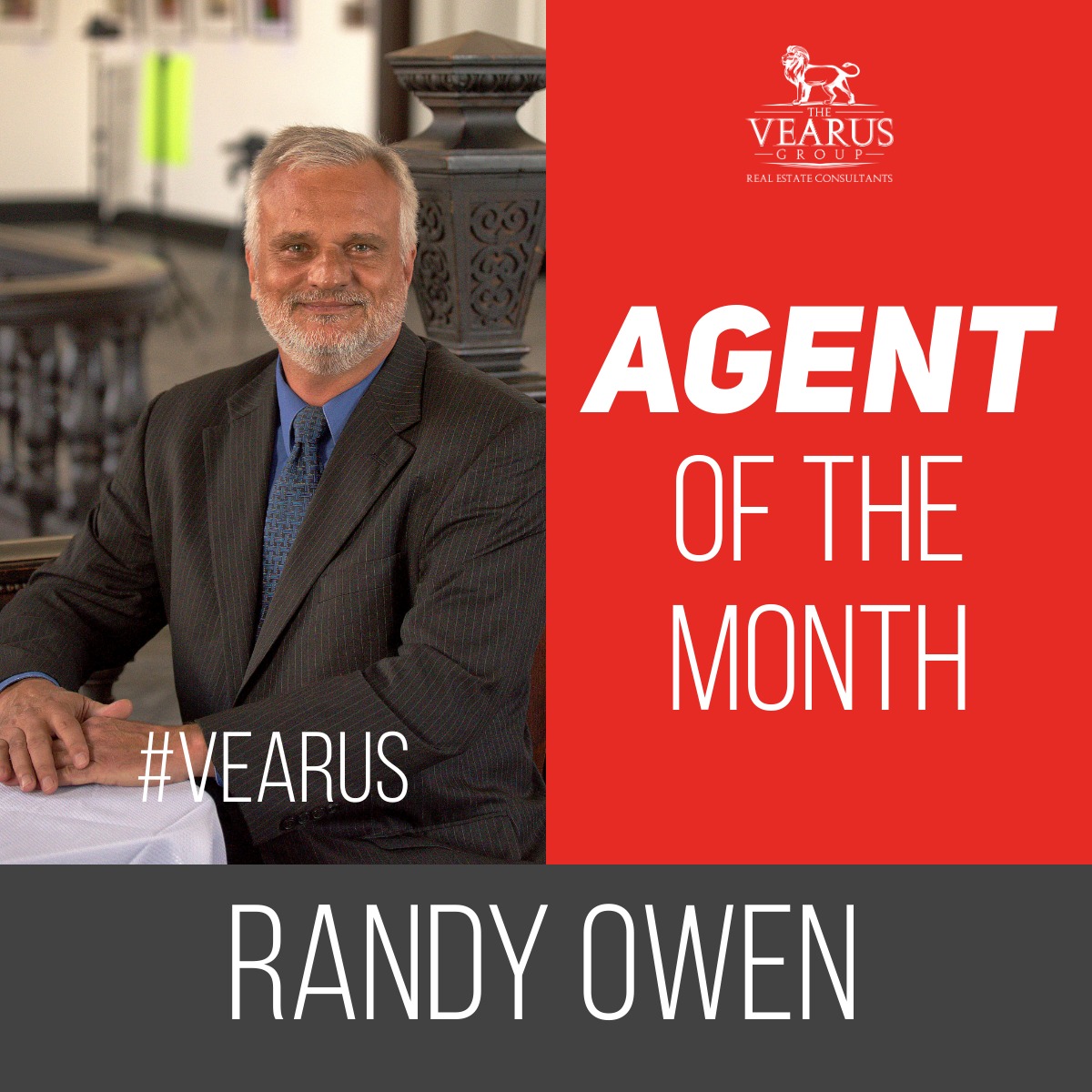 The Vearus - Randy Owen our agent of the month! Congratulations Randy ...