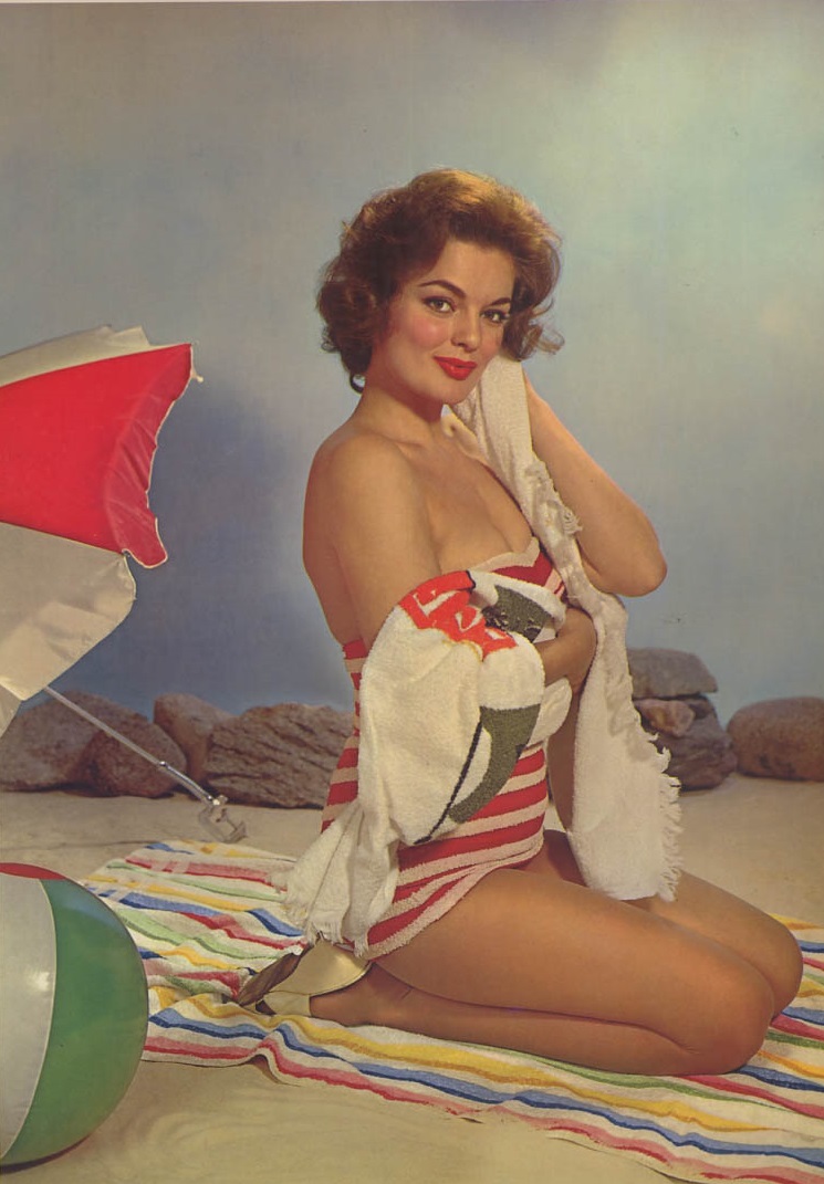 50's Palm Beach Peek-a-boo Pin-up girl BETTIE PAGE Bettie Page was