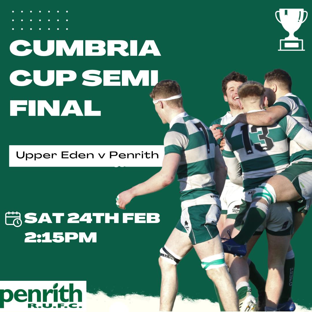 Penrith RUFC - 🏉The Cumbria Cup Semi Final against Upper...