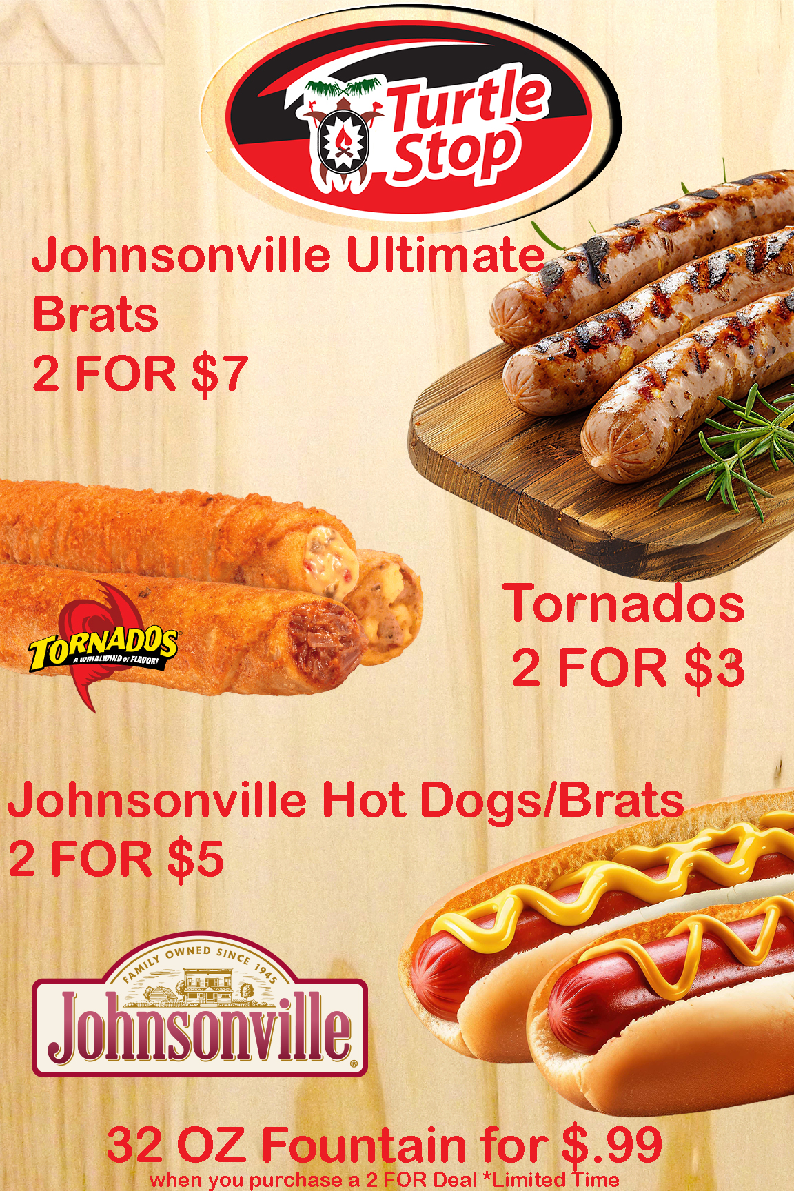Turtle - Did you know we’re serving up Johnsonville Hot Dogs, Brats ...
