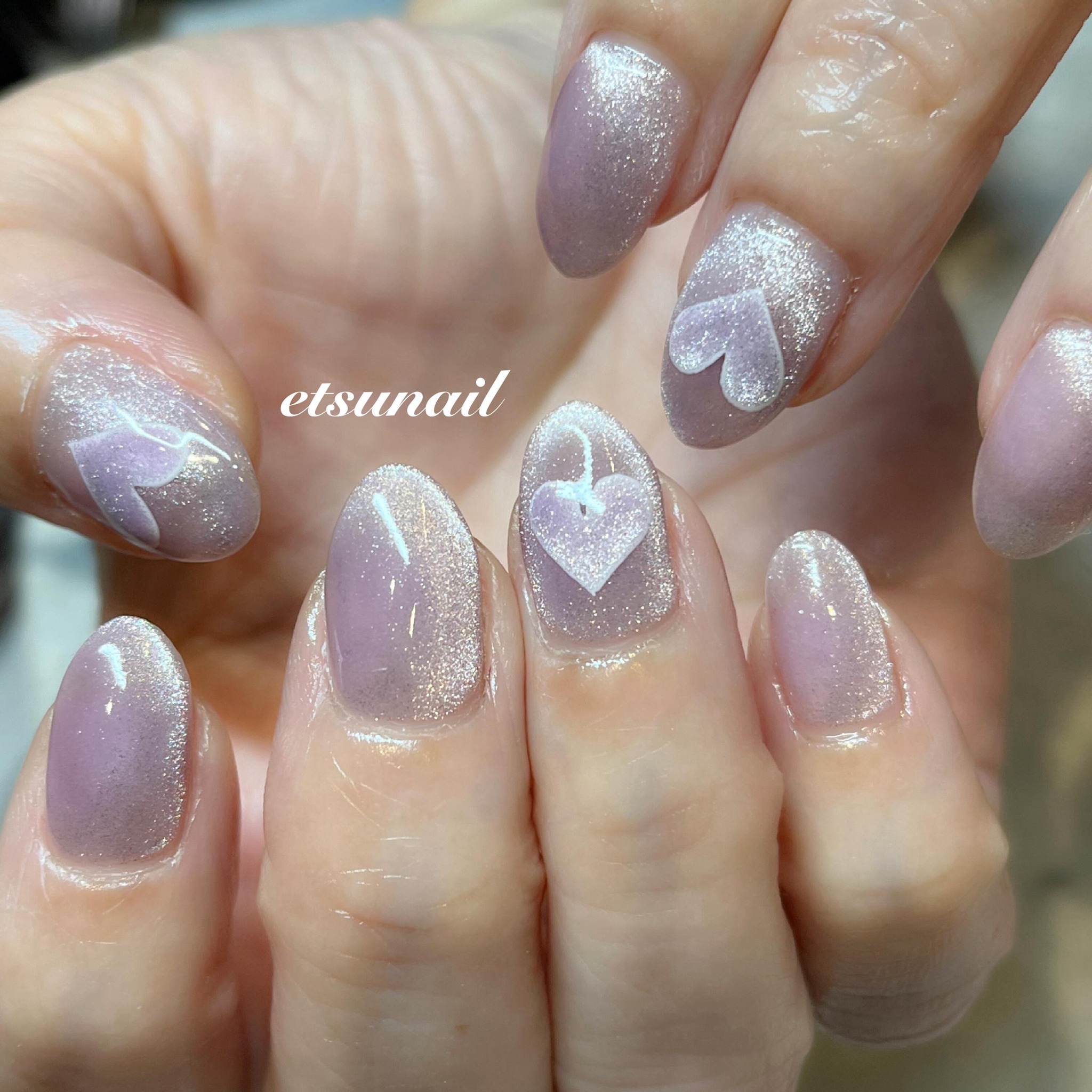 Nail - ハート形マグネット 輪郭がはっきりしてかわいい♡ #etsunail 