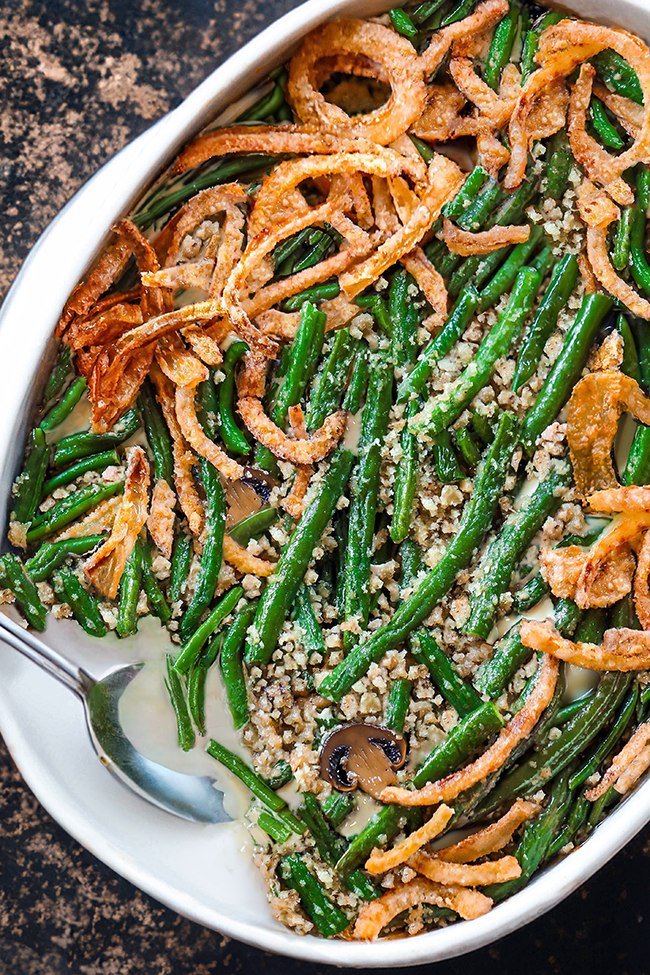 green bean casserole with catalina dressing The BEST ever Casserole, cheesy and topped homemade French fried onions! Recipe: https://sweetandsavorymeals.com/green-bean-casserole- recipe gala dress satin