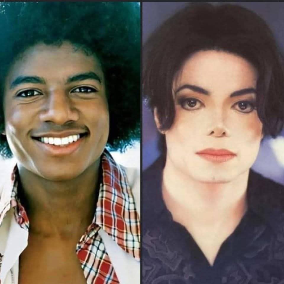 Michael Jackson before(left) and after (right)