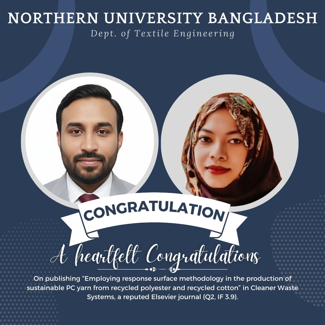 Department - The Department of Textile Engineering is pleased to extend ...