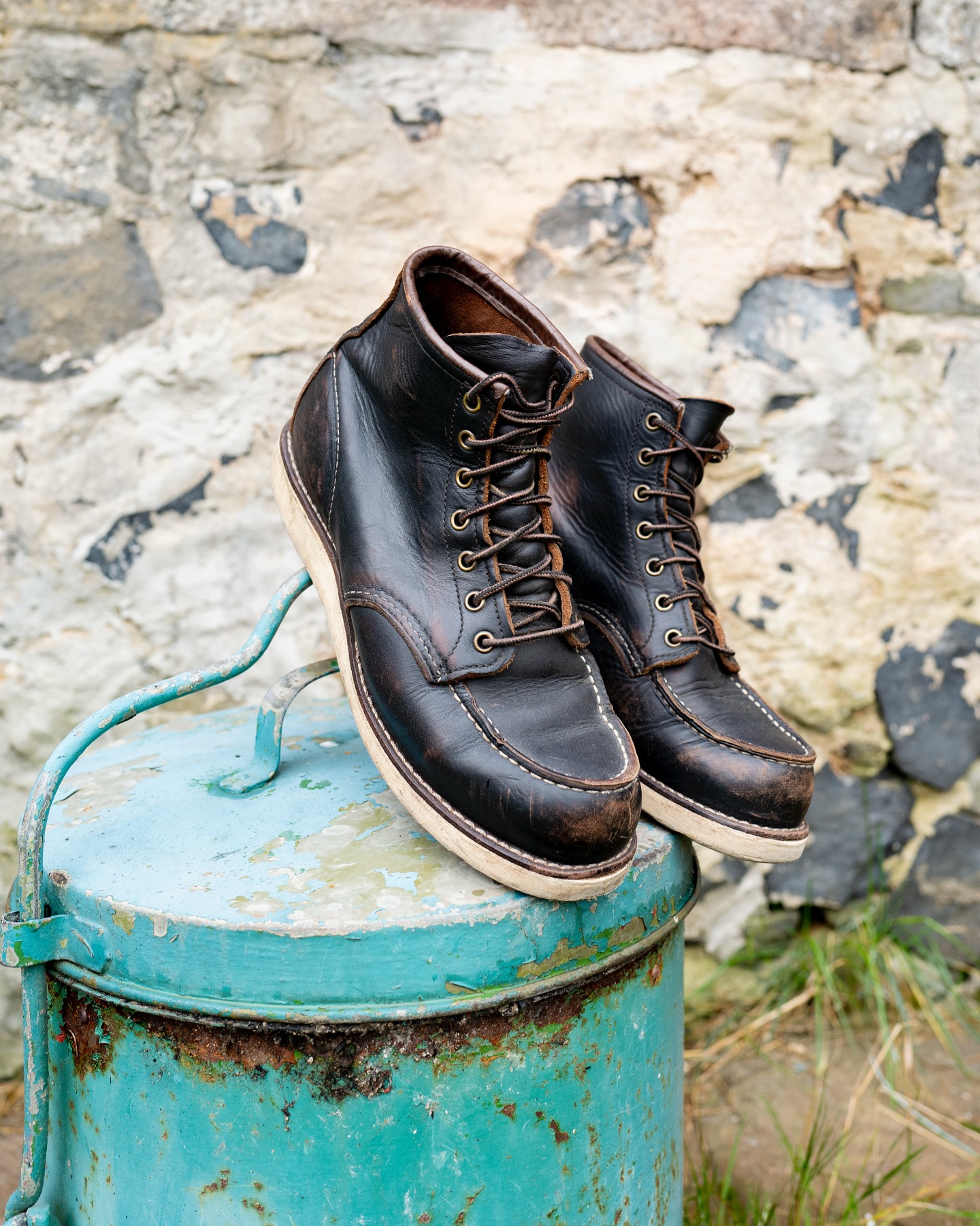 Our 8849 Moc Toe that is made from the signature Black Prairie