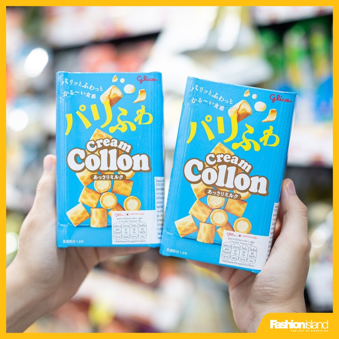 Fashionisland - 🇯🇵 Glico Biscuit Roll Cream Collon โคลอน บิสกิตโรลกรุบ ...