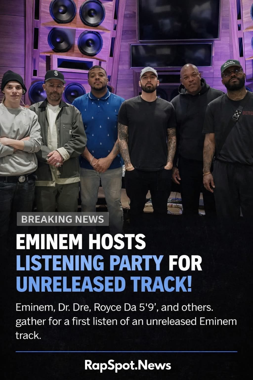 Eminem brings together some of the biggest names in the studio for