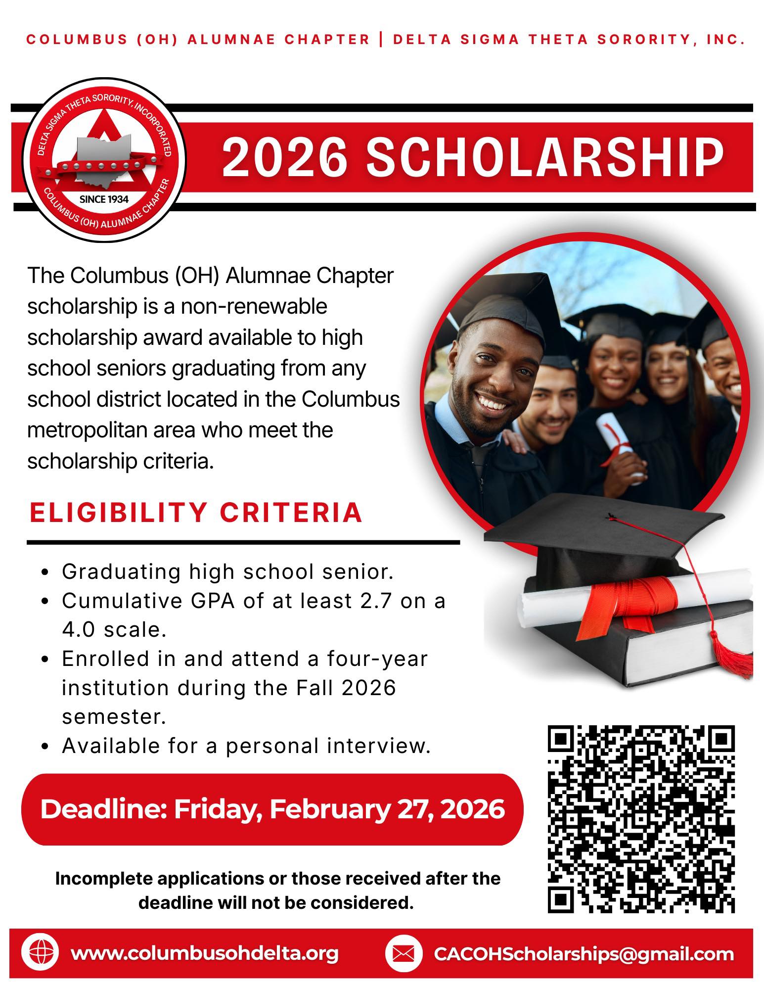 Delta - 🎓 2026 Scholarship Application Now Open! 🎓 The Columbus (OH ...