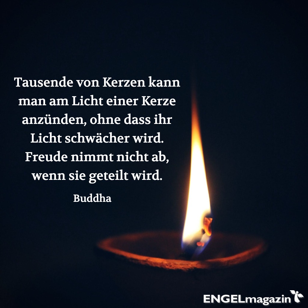 Tausende von Kerzen kann man am Licht einer Kerze anzünden, ohne dass ihr Licht schwächer wird. Freude nimmt nicht ab, wenn sie geteilt wird.🕯️🎄🧑‍🎄 Buddha Mit diesem wundervollen Spruch, wünschen wir