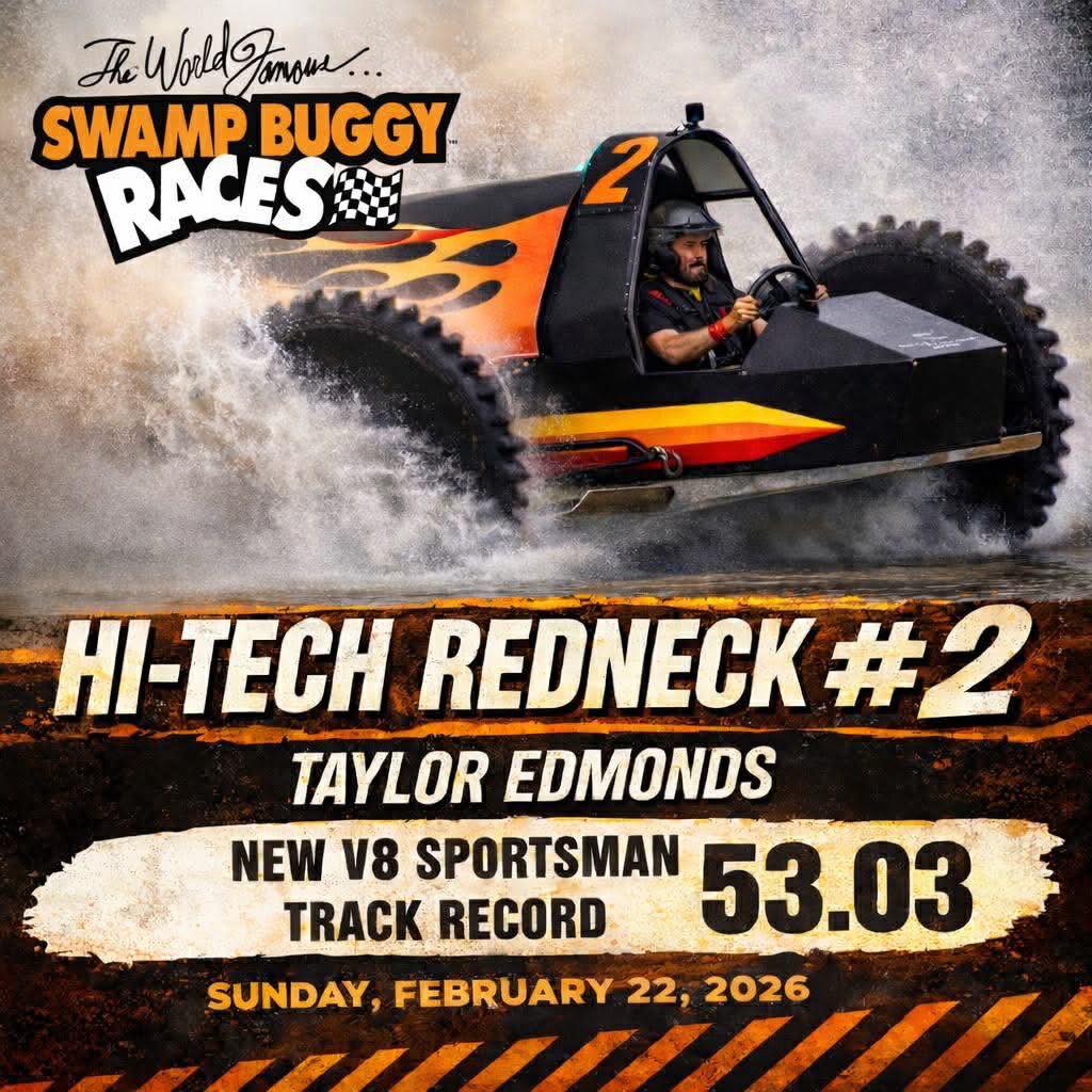 💥 Congratulations to Taylor Edmonds... - Swamp Buggy Races | Facebook