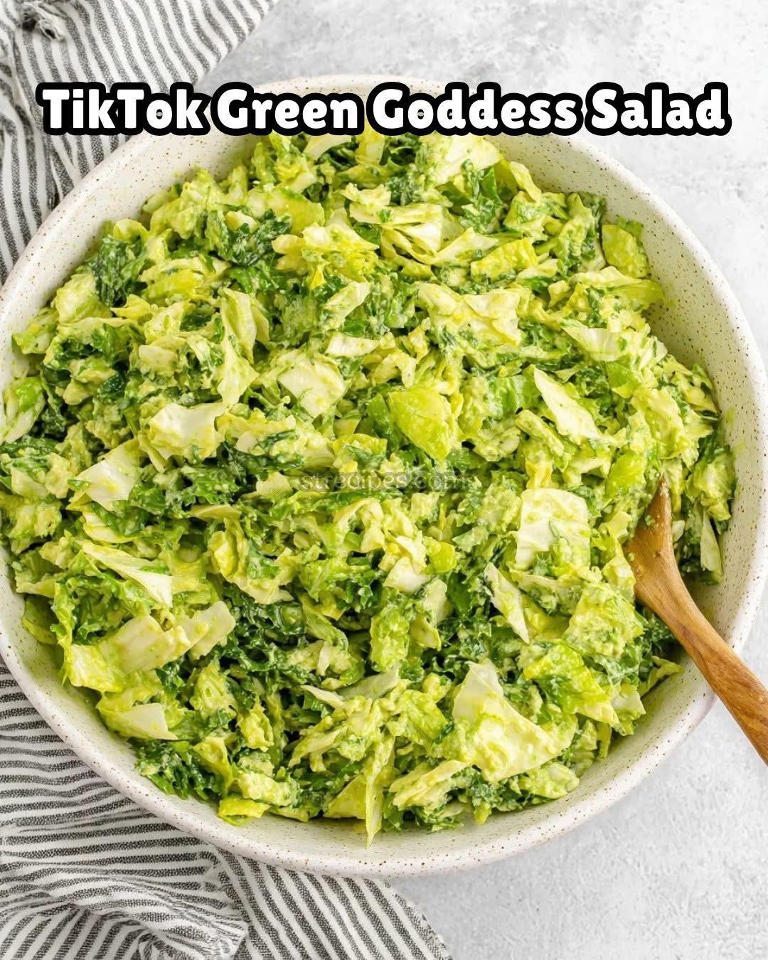annie's green goddess dressing recipe Daily veggie salad with romaine lettuce and CAP-SLEEVES