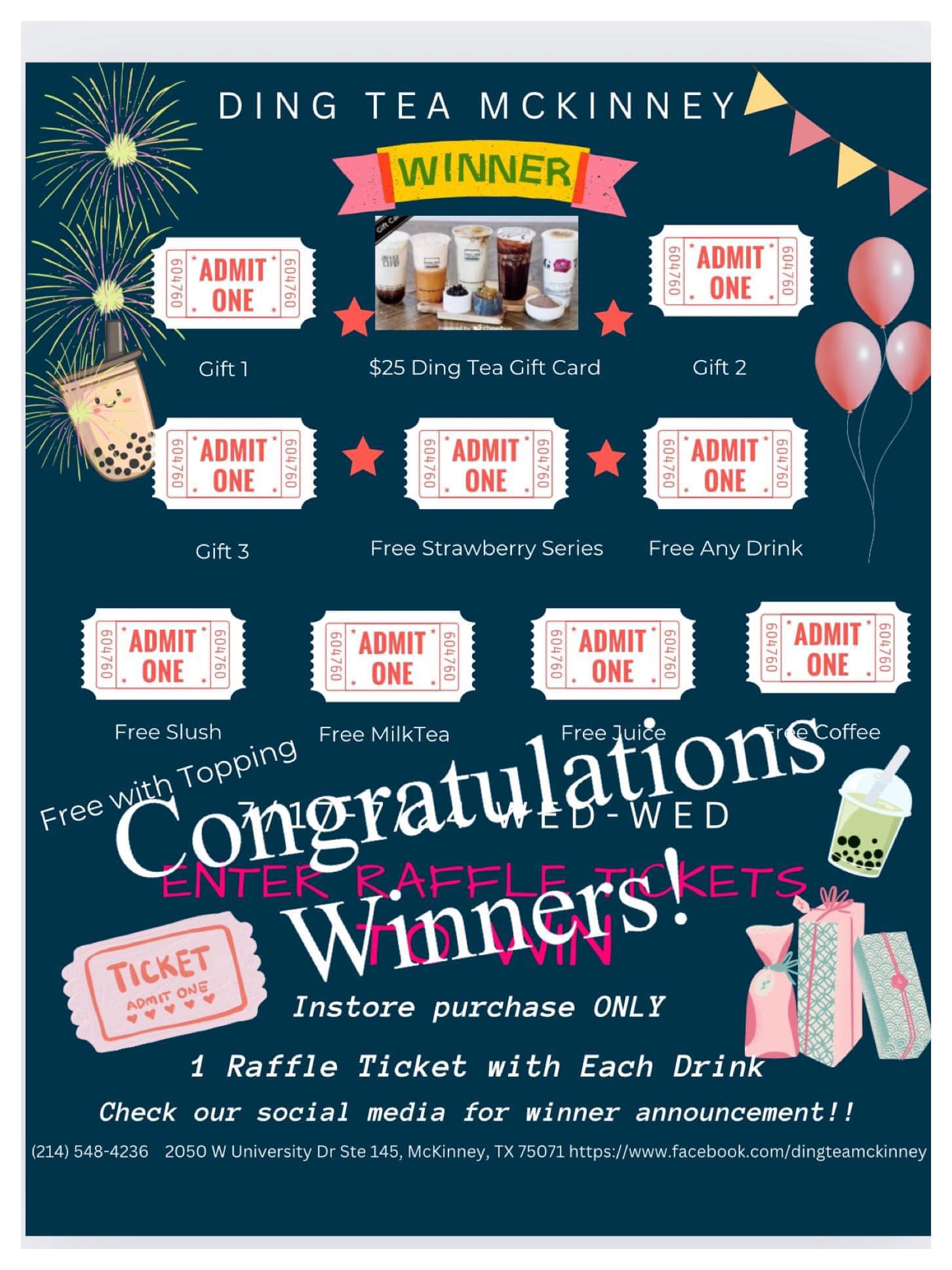 Ding - 🎉** Congratulations to our September raffle winners!** Check ...
