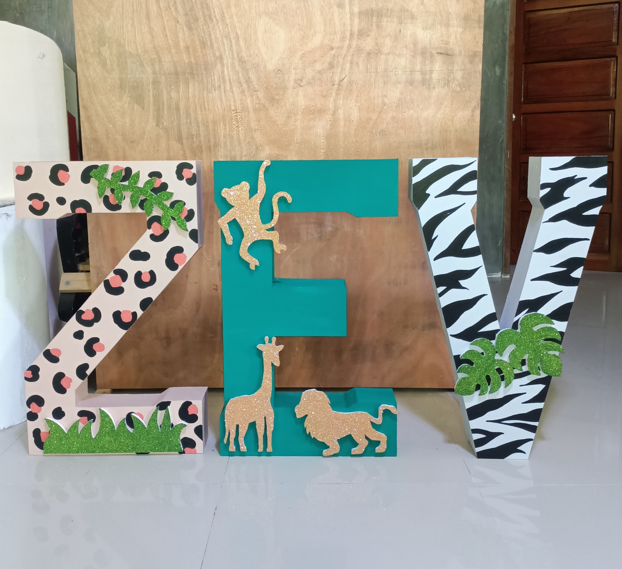 Safari inspired... - Customized Letter Standees ATBP by Rea