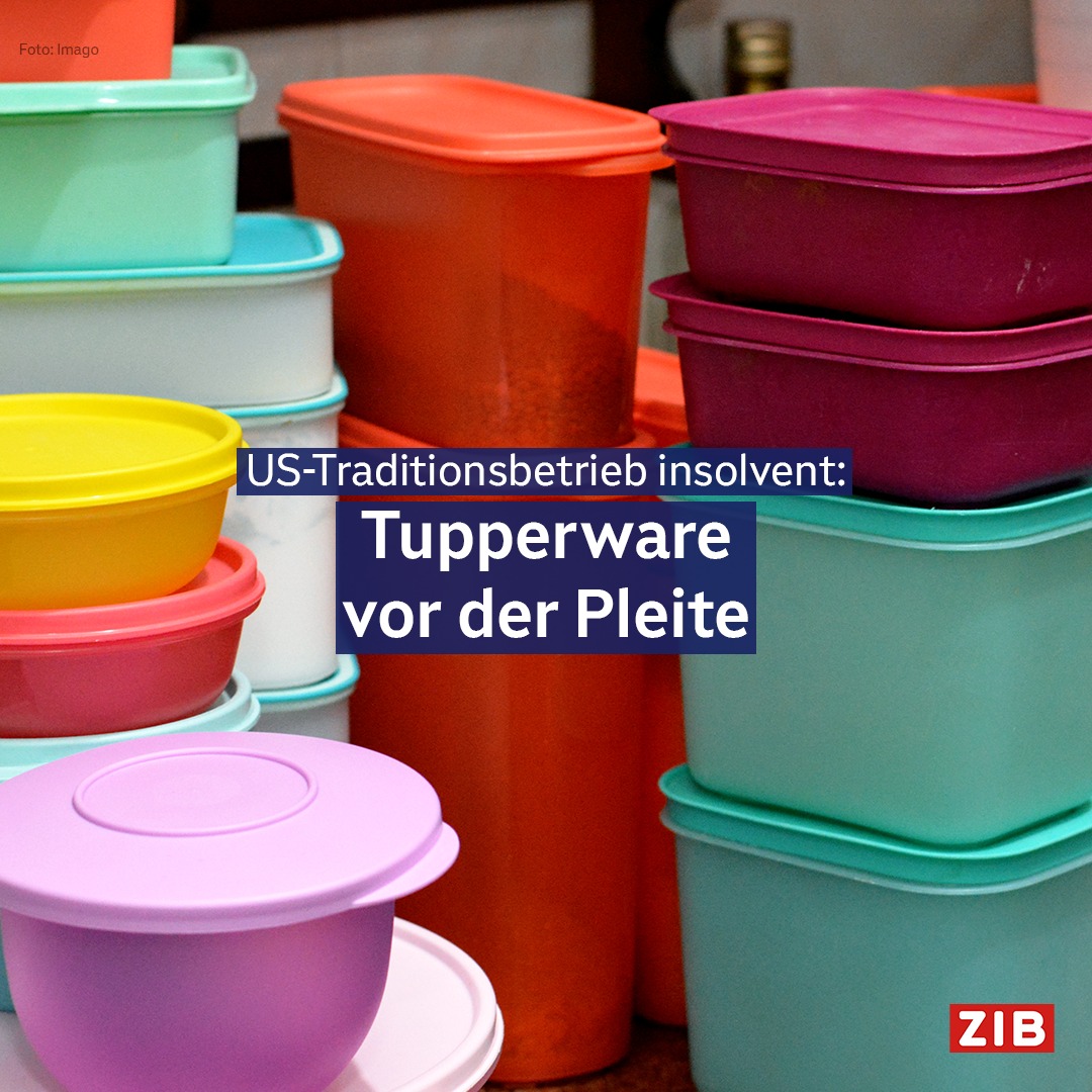 Ende der Tupper-Partys: Der Frischhaltedosen-Hersteller Tupperware steht kurz vor der Pleite. Der US-Betrieb hat nach jahrelangen Problemen einen Insolvenzantrag gestellt