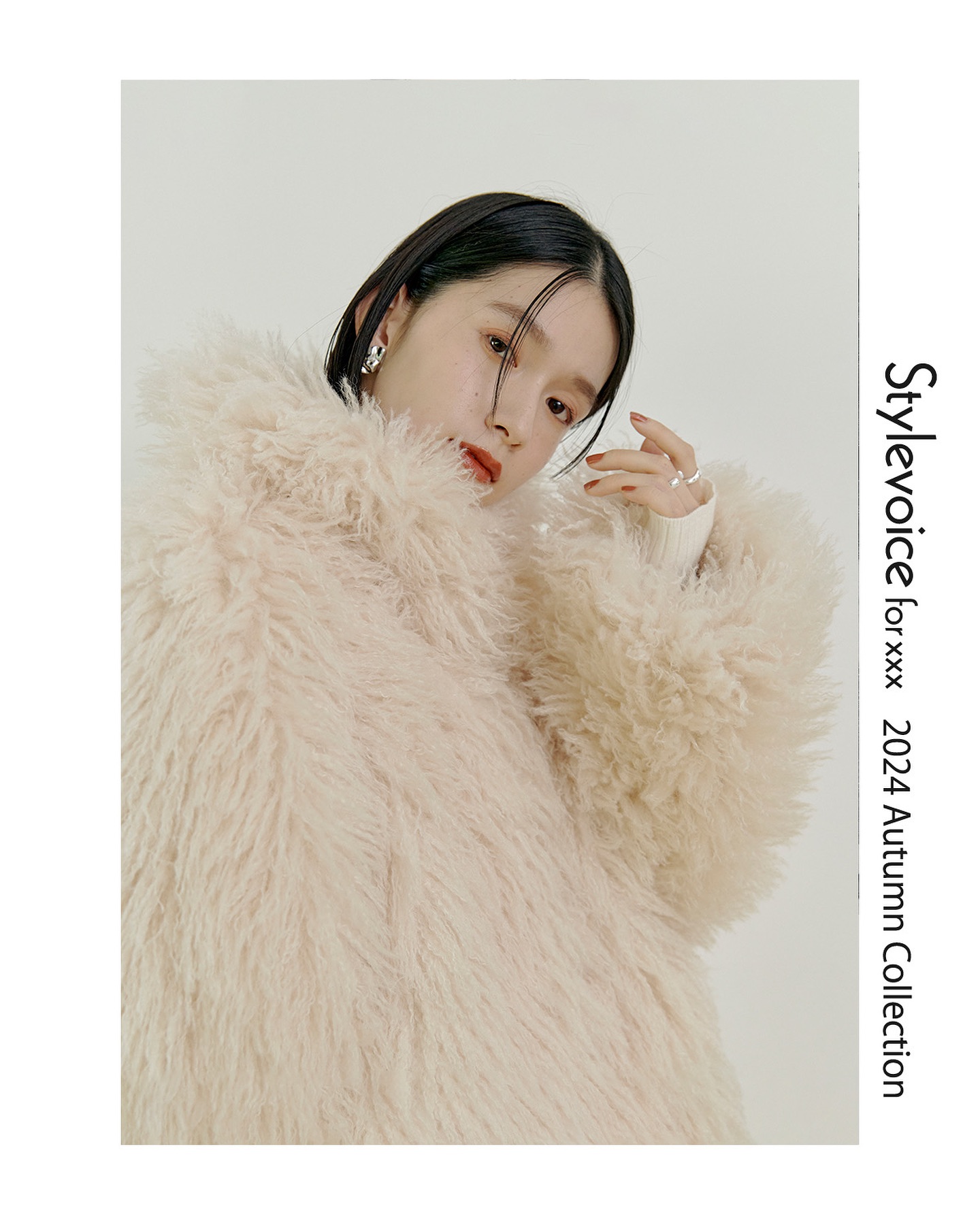 Stylevoice for xxx 2024 Autumn&Winter ロングヘアリーシャギーコート 