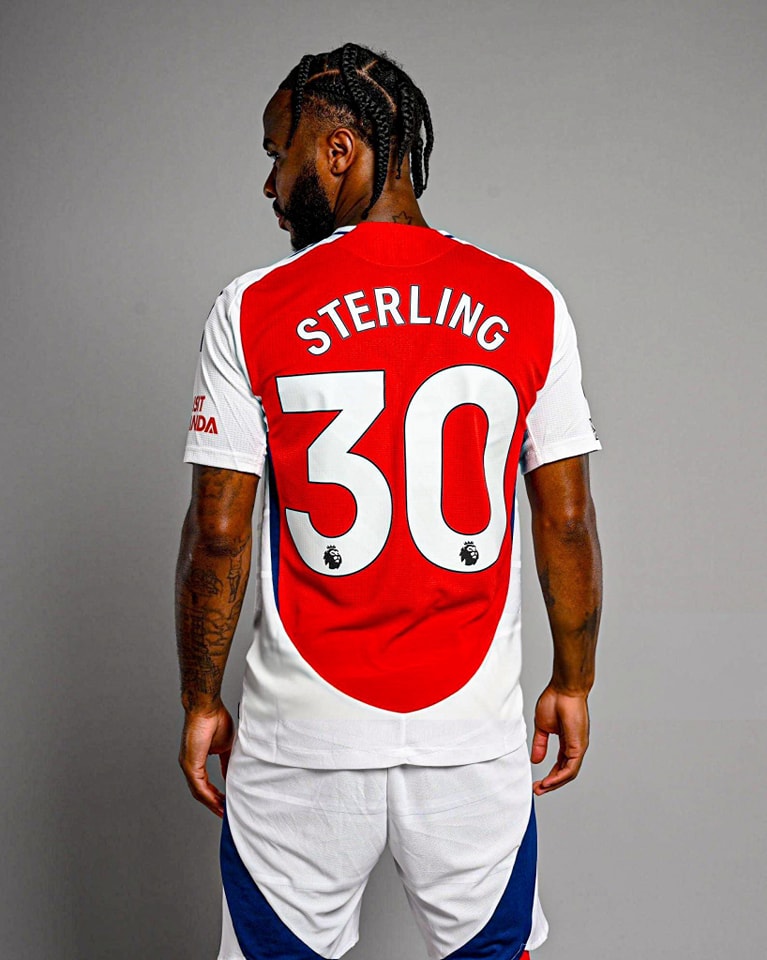 ゴット　 Arsenal Sterling 30 ユニフォーム Jersey number 30 for Raheem Sterling at Arsenal.