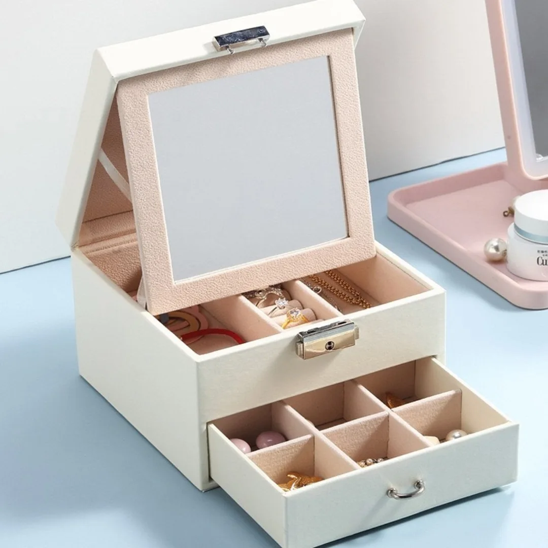 MINIBIGBOX Jewelry Tray | Organizer Tray For Dresser Drawer | Keeps Rings, Earrings, Bracelets Neat